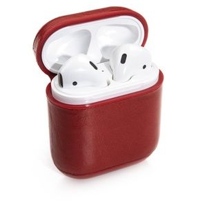 PeepCase Genuine Leather Scarlet Red AirPod Case